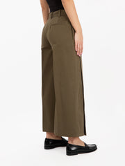 SEMICOUTURE - Pantalone a portafoglio Holly oliva