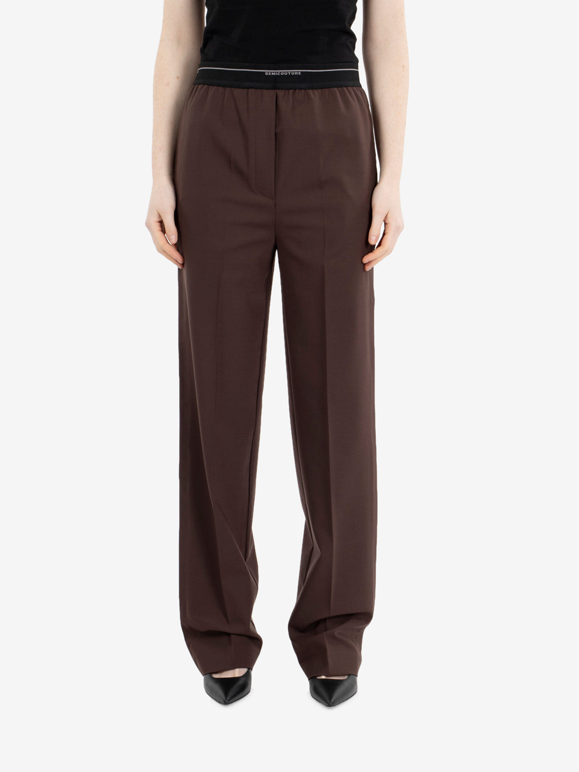 Gabriela dark cocoa trousers