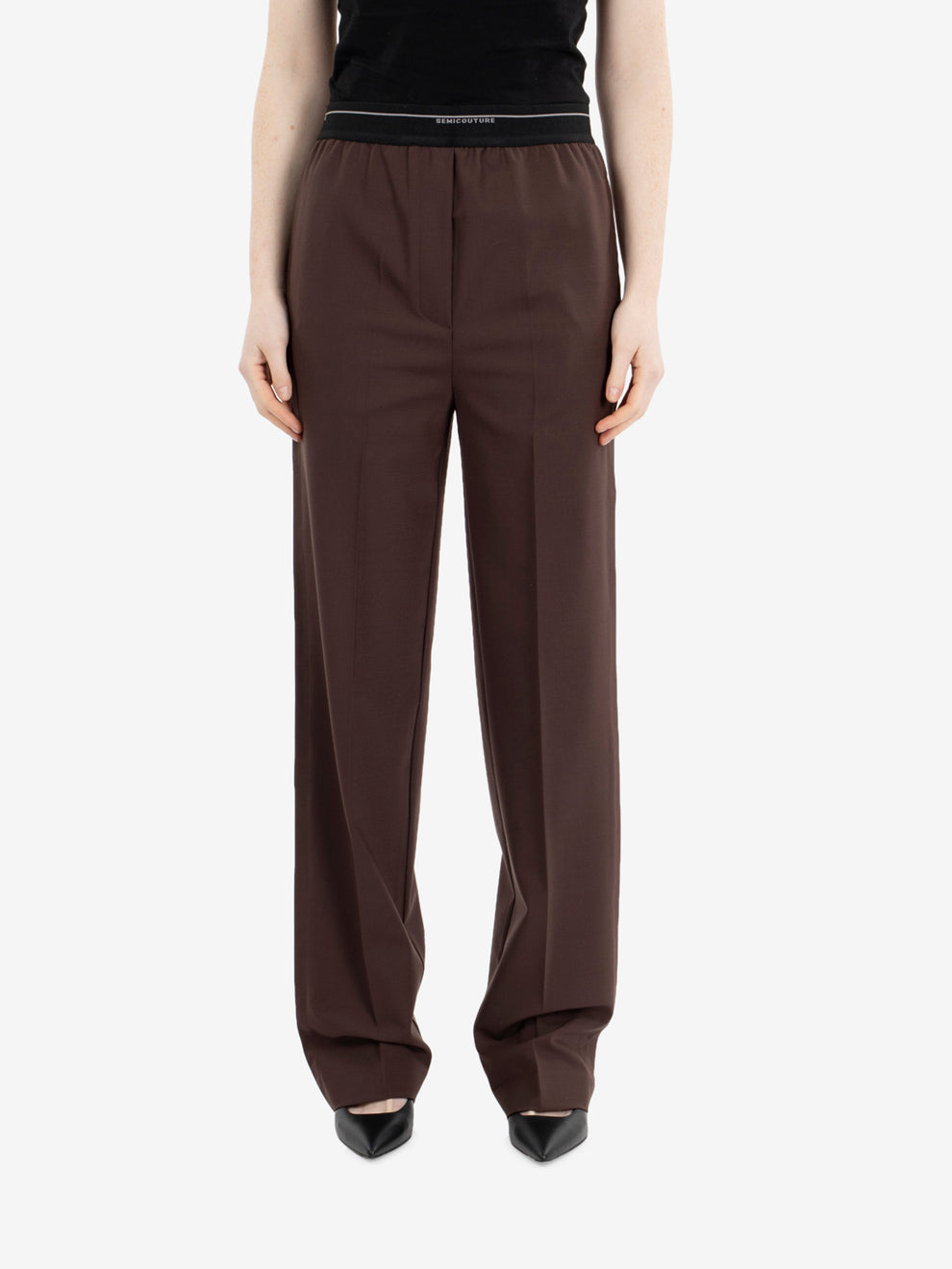 Gabriela dark cocoa trousers