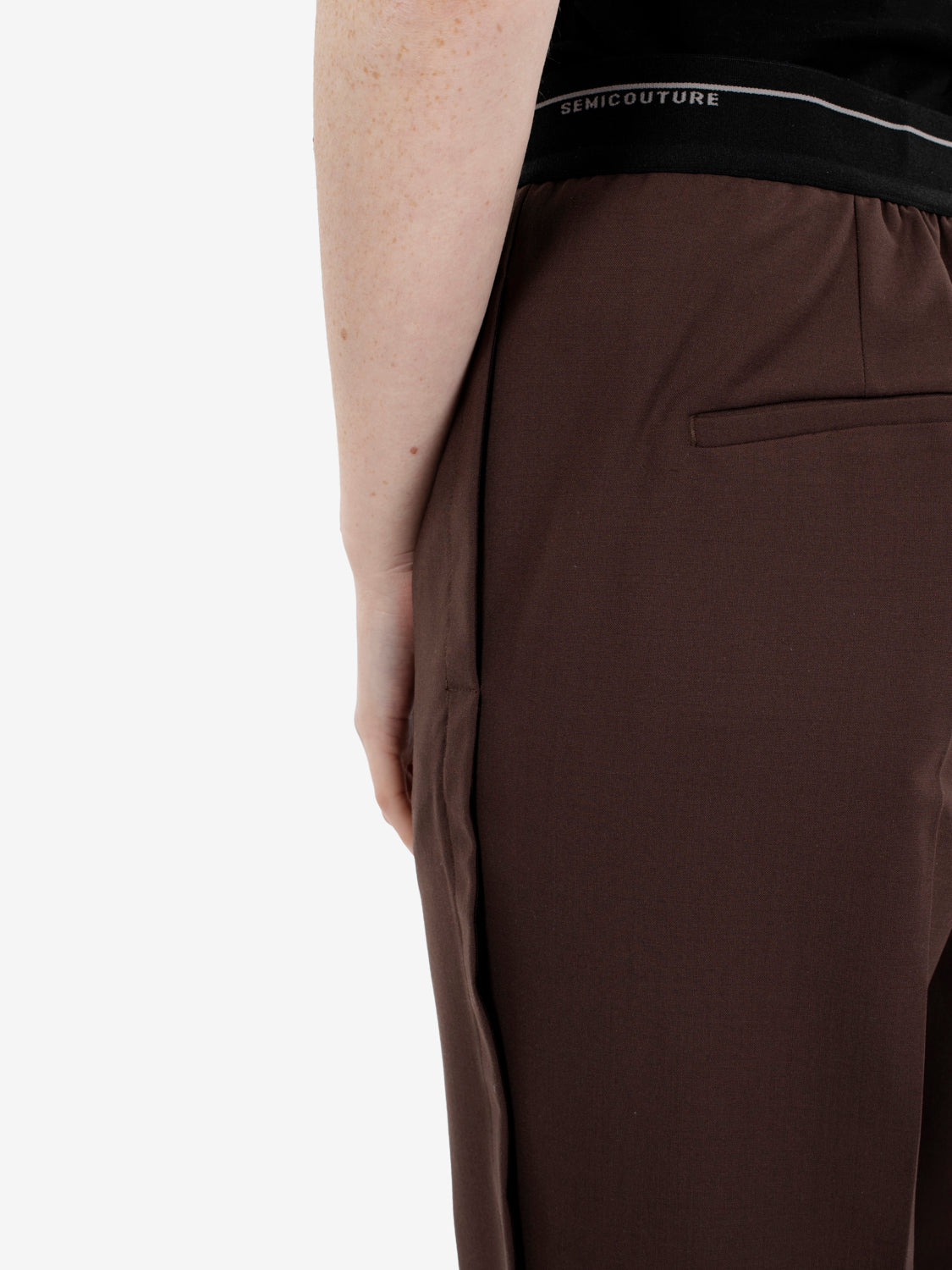 Gabriela dark cocoa trousers