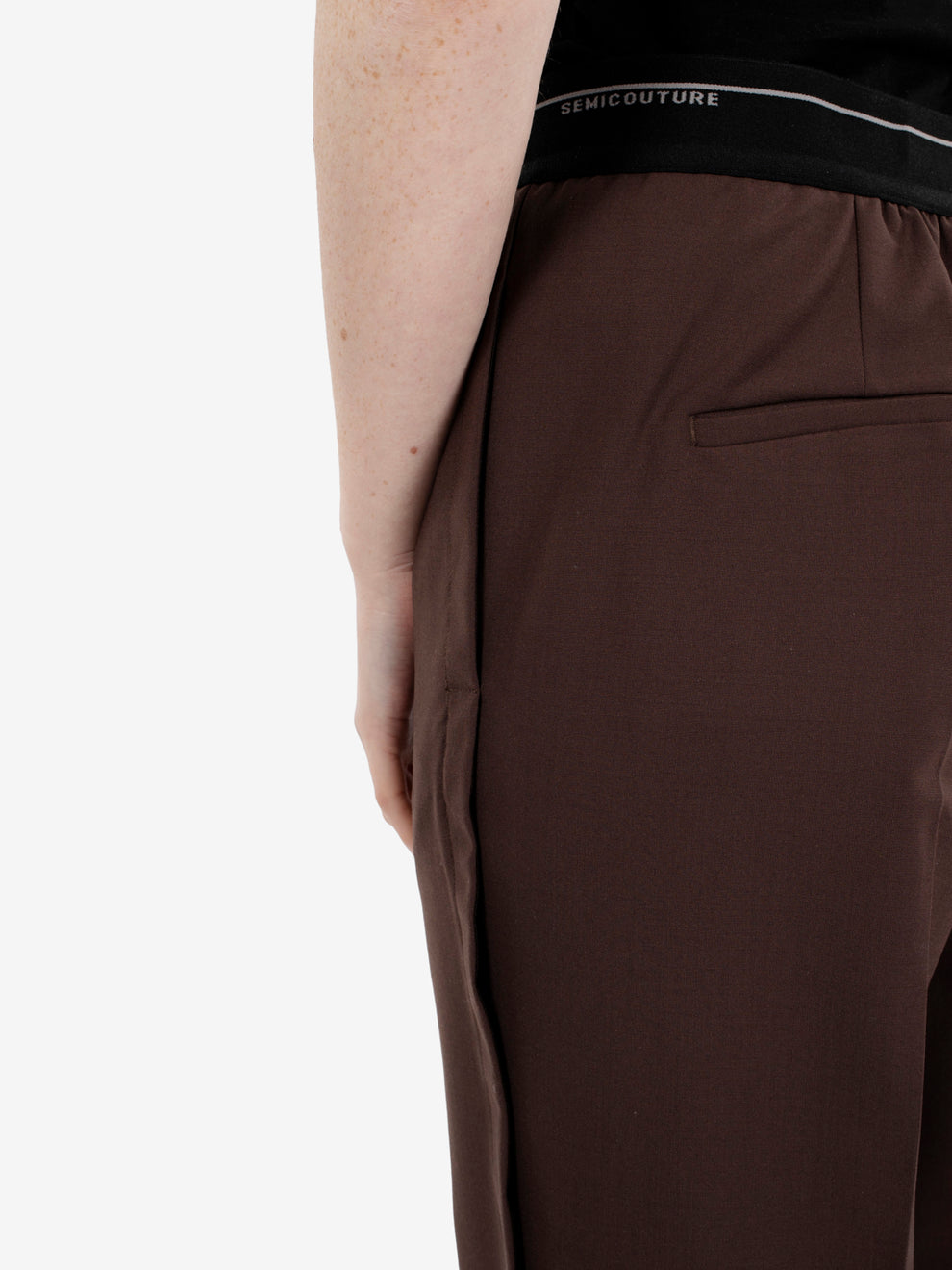 Gabriela dark cocoa trousers