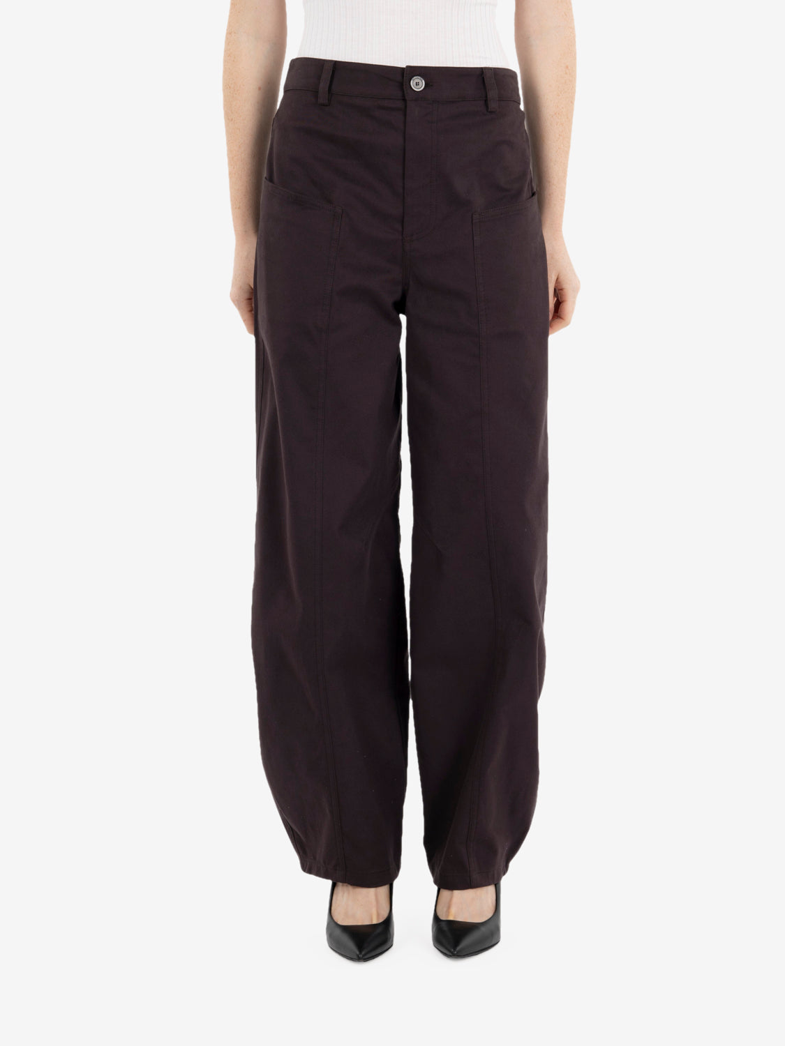 Pantalone Giselle balloon moka
