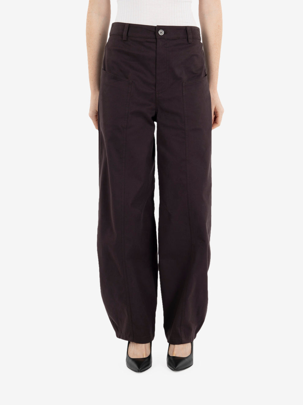 Pantalone Giselle balloon moka