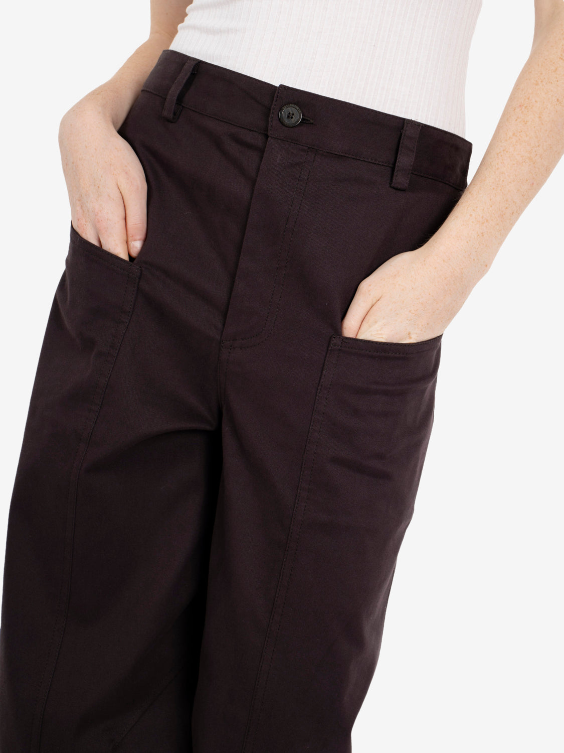 Pantalone Giselle balloon moka