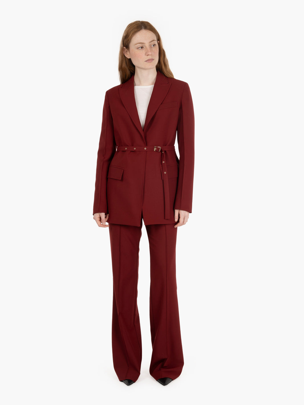 Pantaloni a zampa Sienna ciliegia