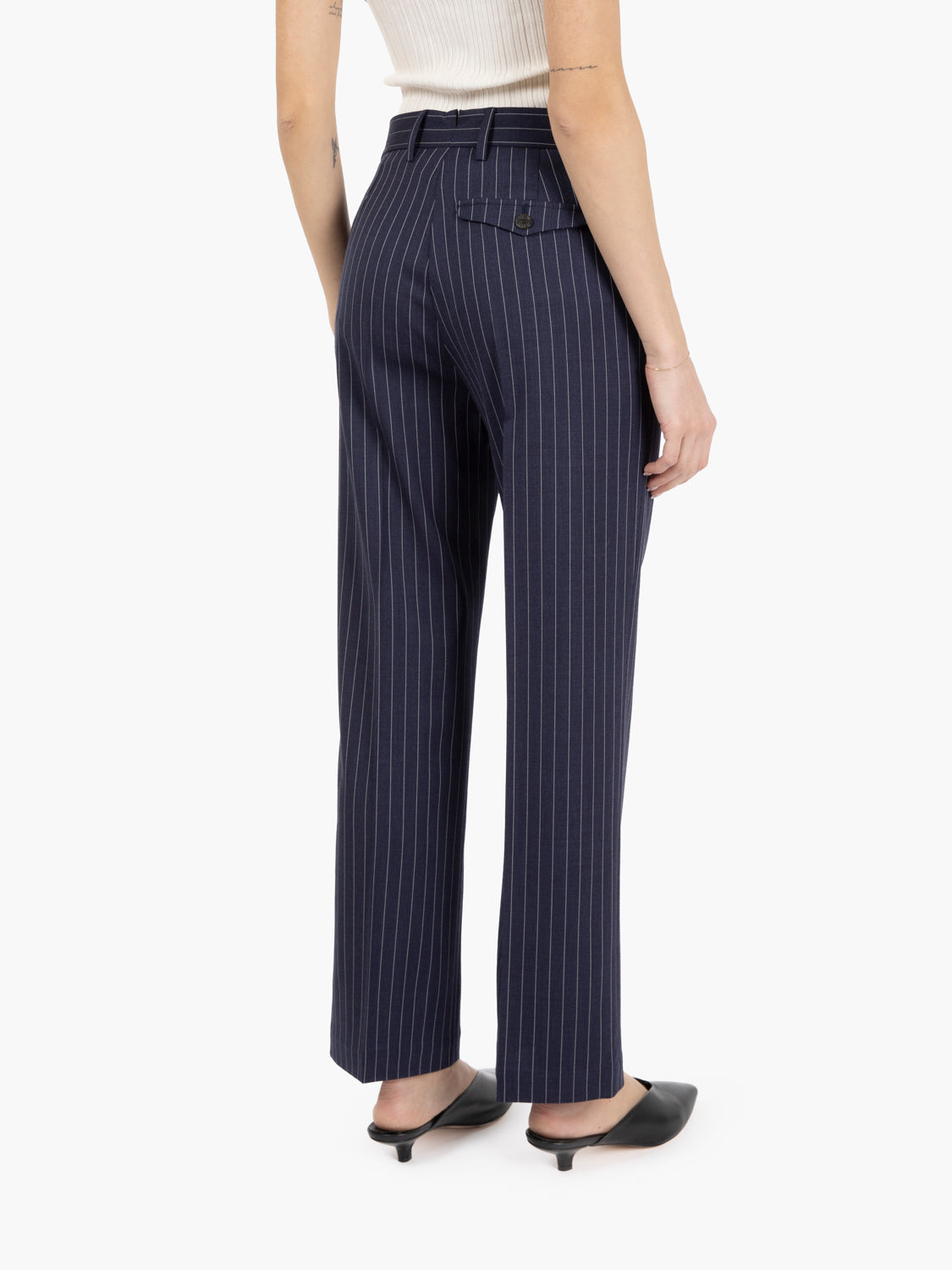 Damienn pinstripe midnight / cream trousers