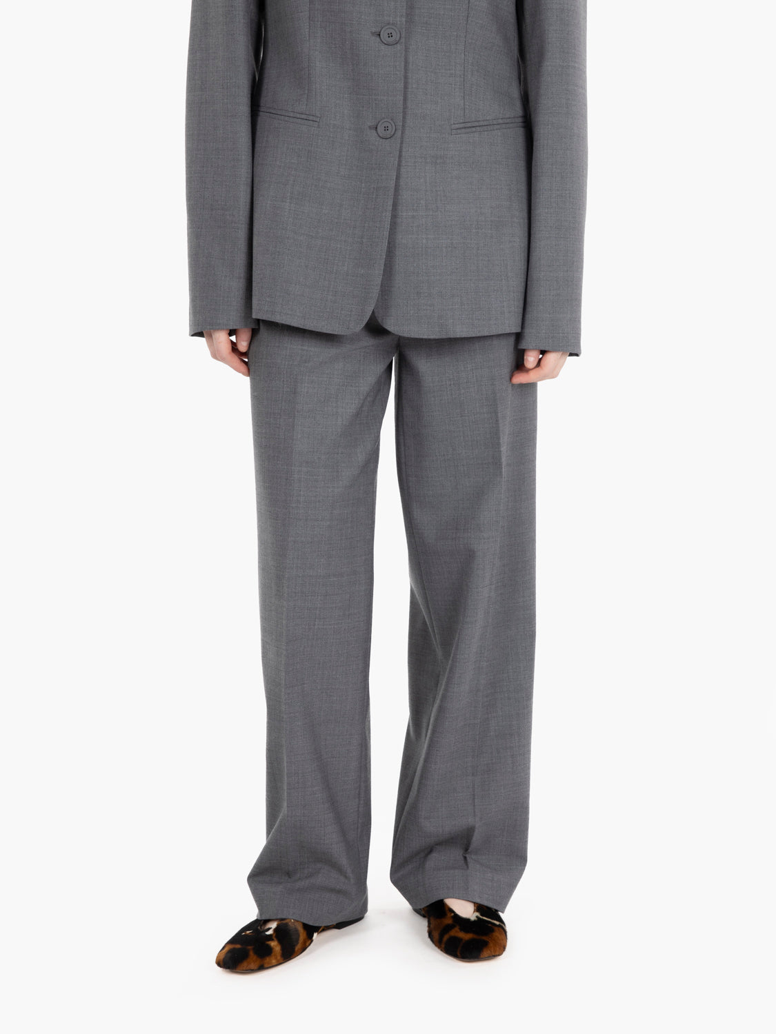Pantaloni fresco lana shelby grigio