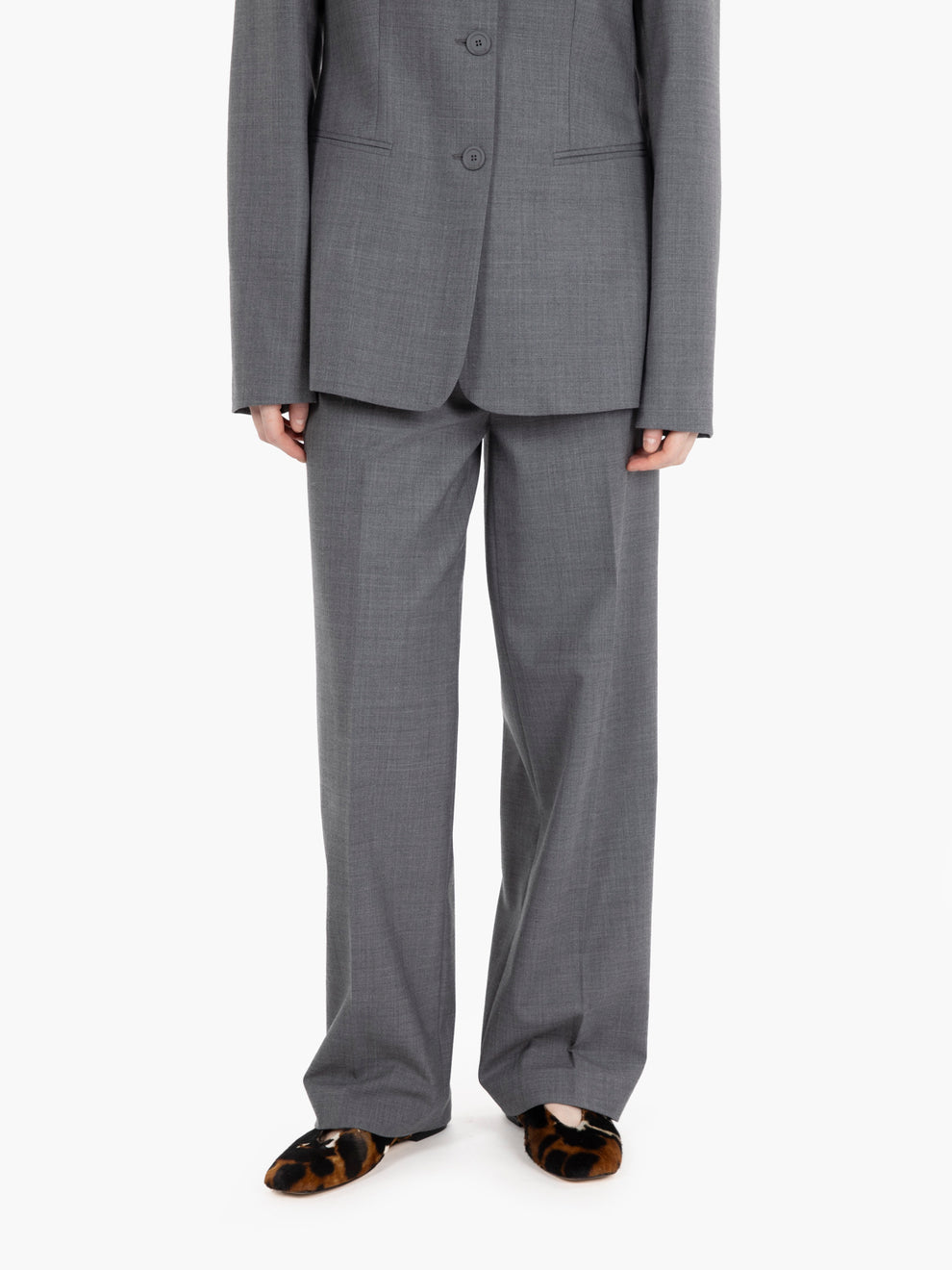 Pantaloni fresco lana shelby grigio