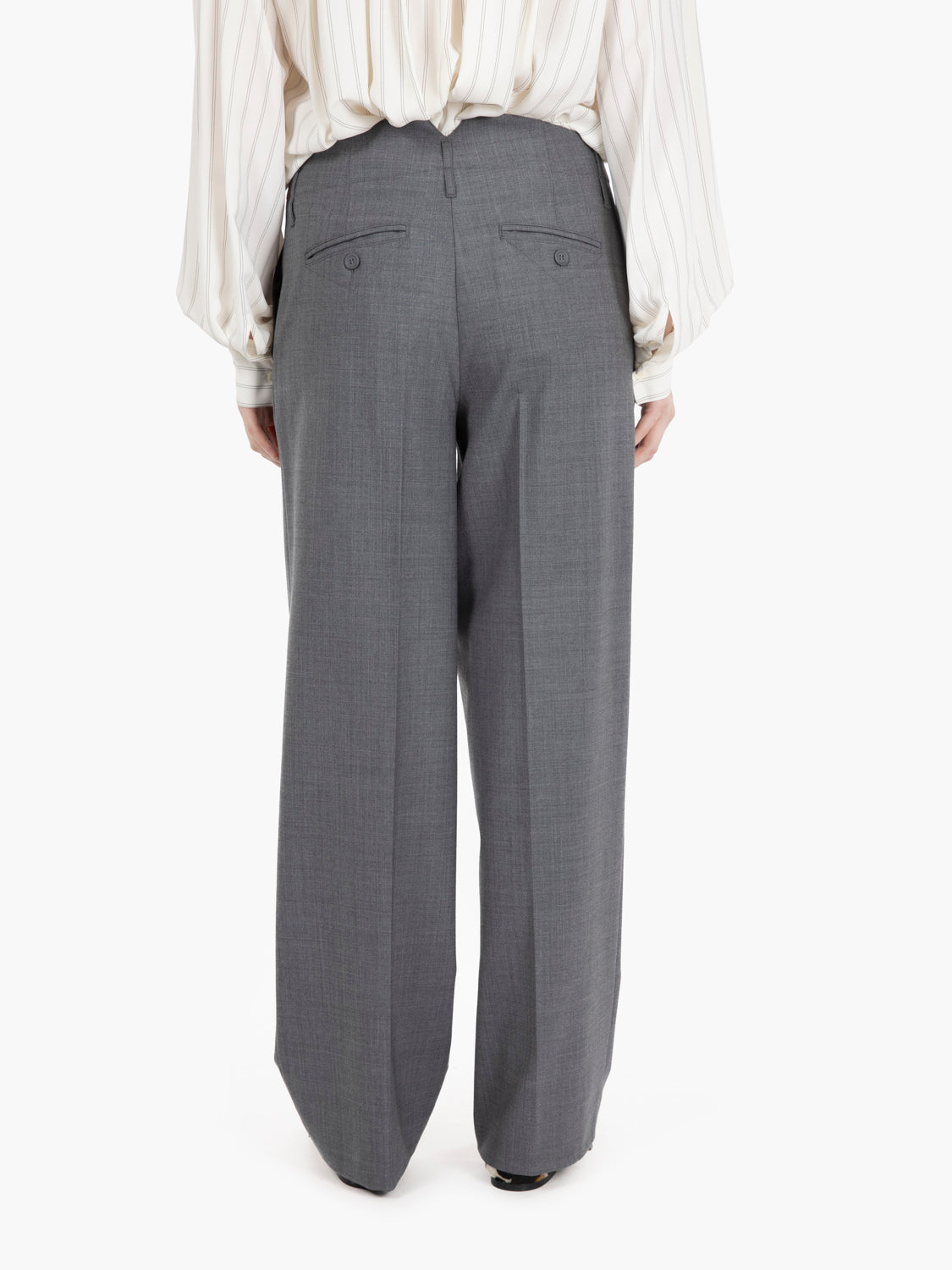 Pantaloni fresco lana shelby grigio