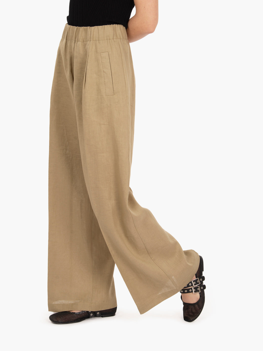 Pantaloni in lino Jhonny betulla
