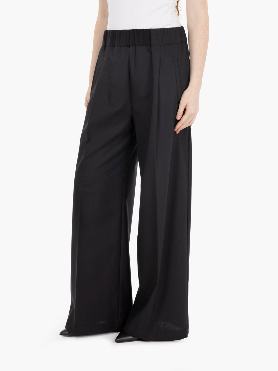 Pantaloni palazzo Jhonny nero