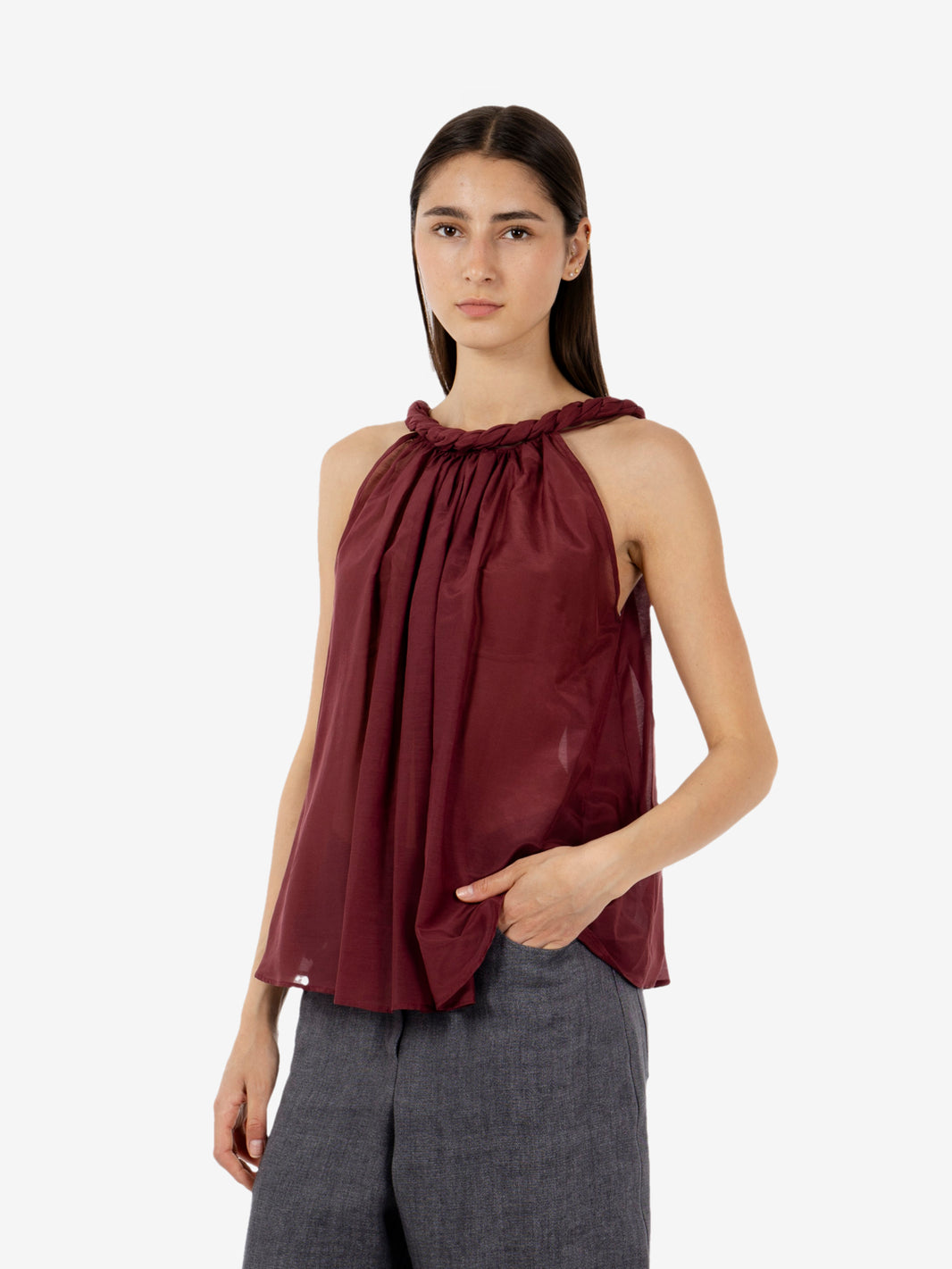 Top Paulene rosso