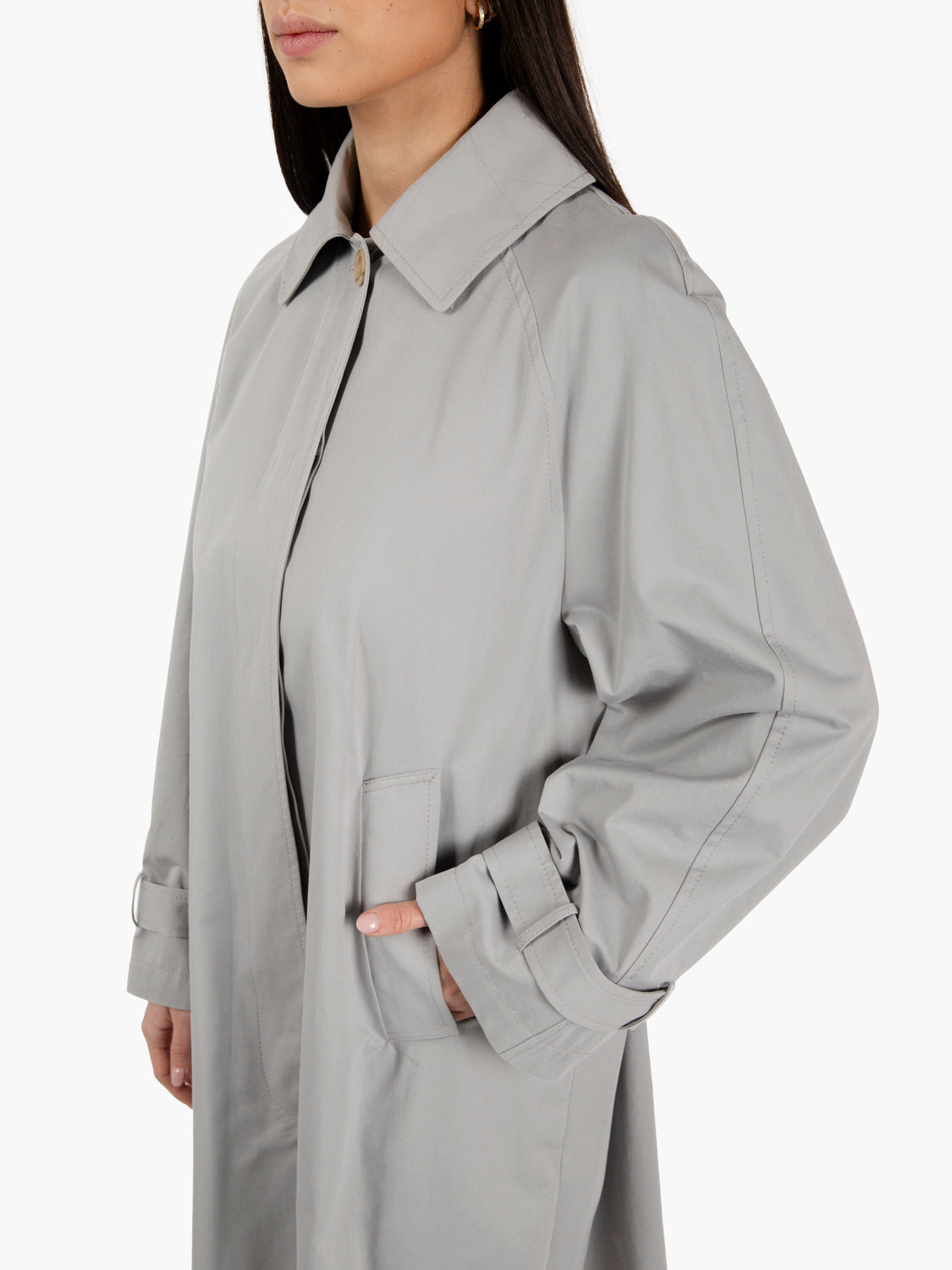 Trench Ingrid pearl grey