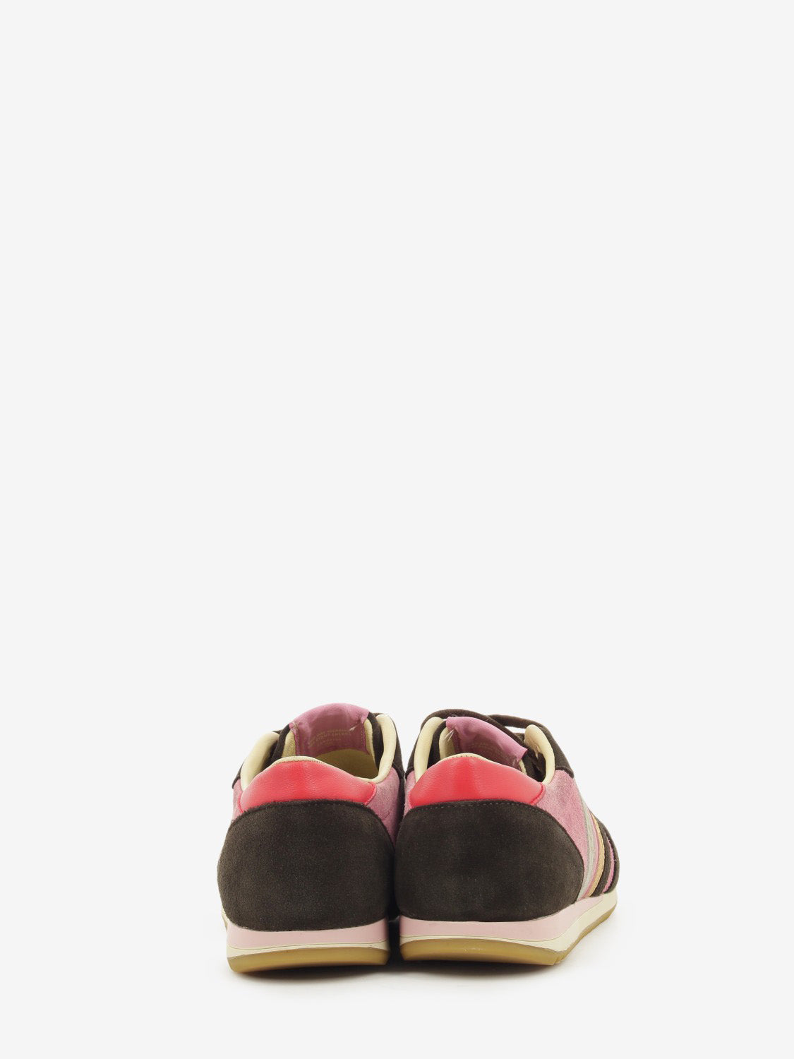Sneakers in suede Rosy / Brown