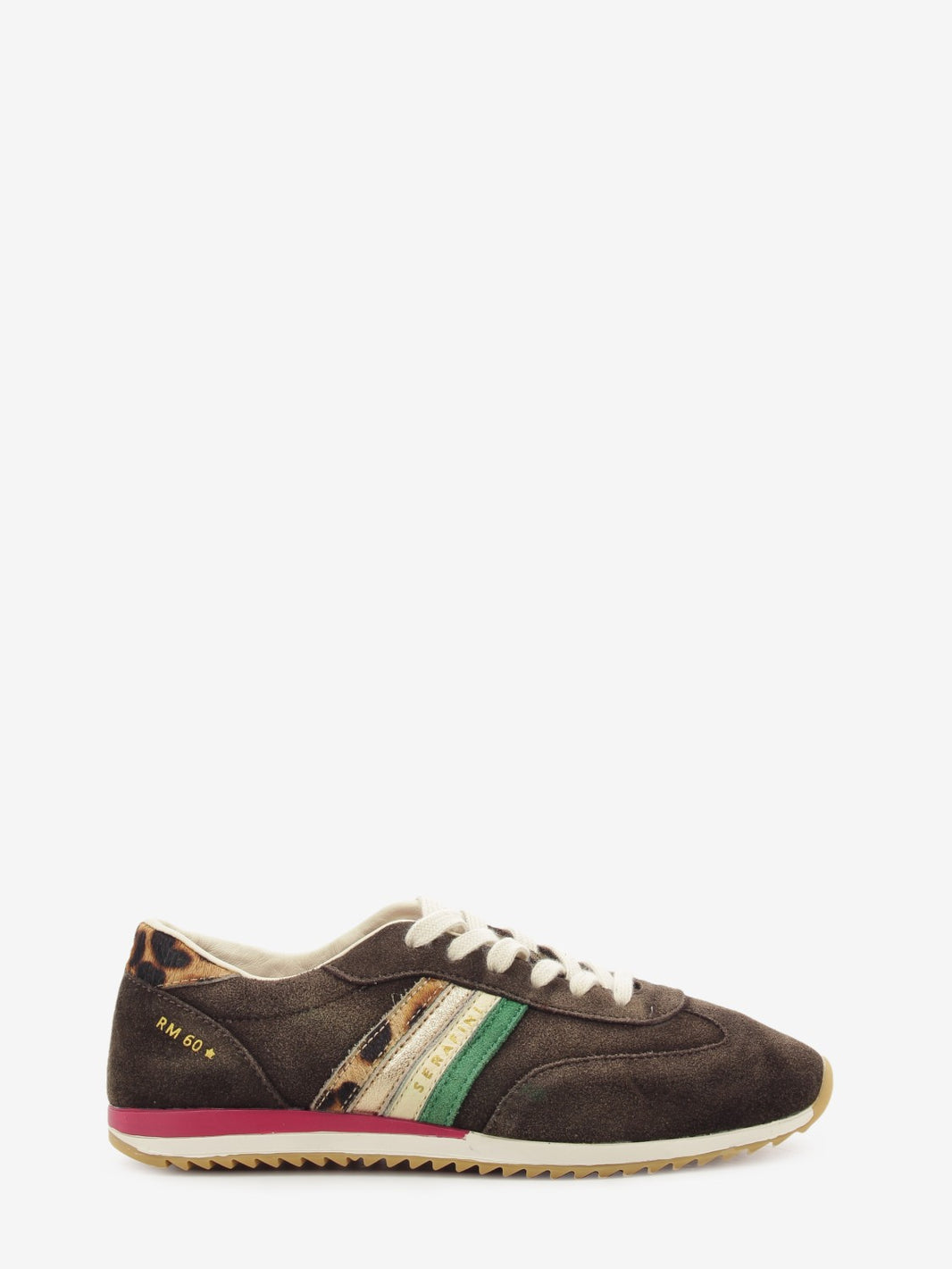 RM60 sneakers in brown suede / leopard