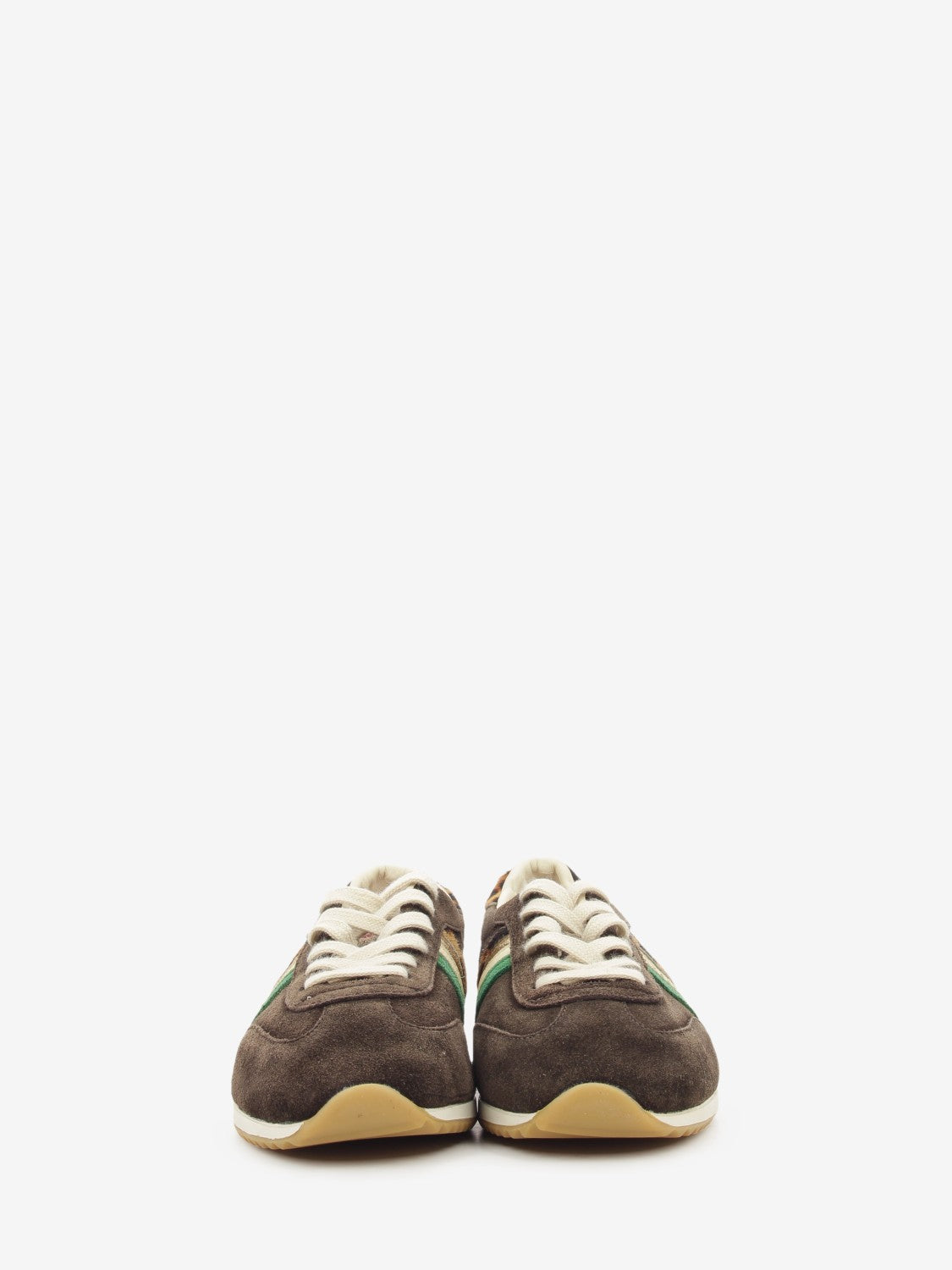 RM60 sneakers in brown suede / leopard