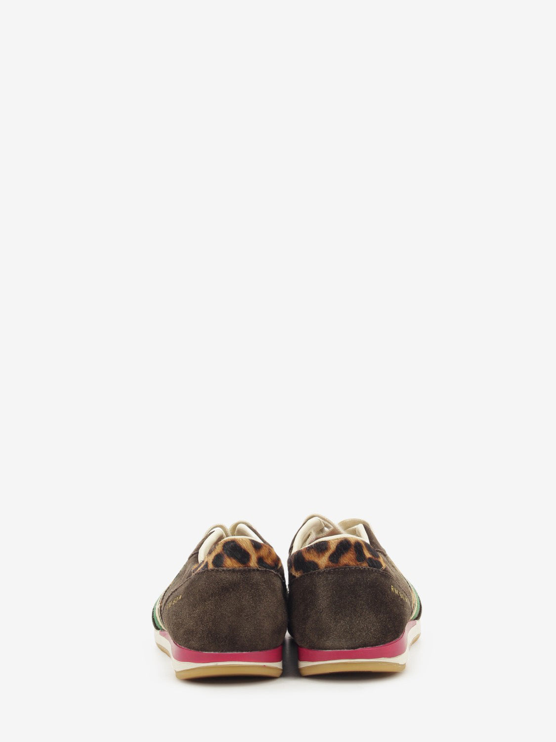 RM60 sneakers in brown suede / leopard
