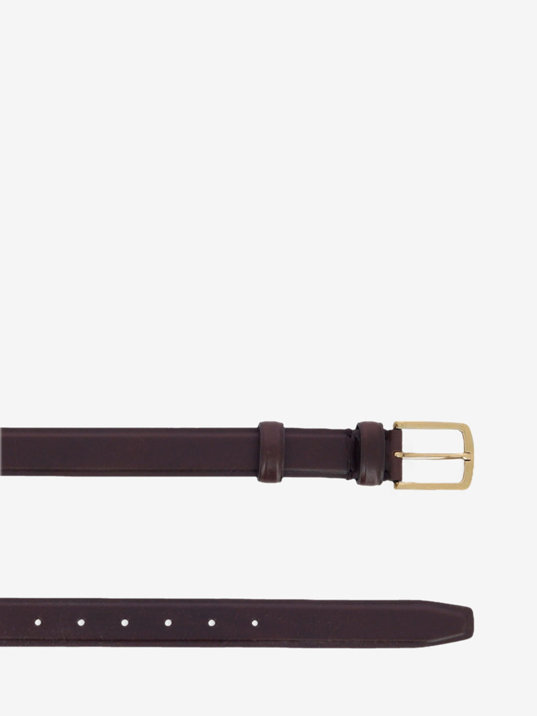 Juno dark brown leather belt