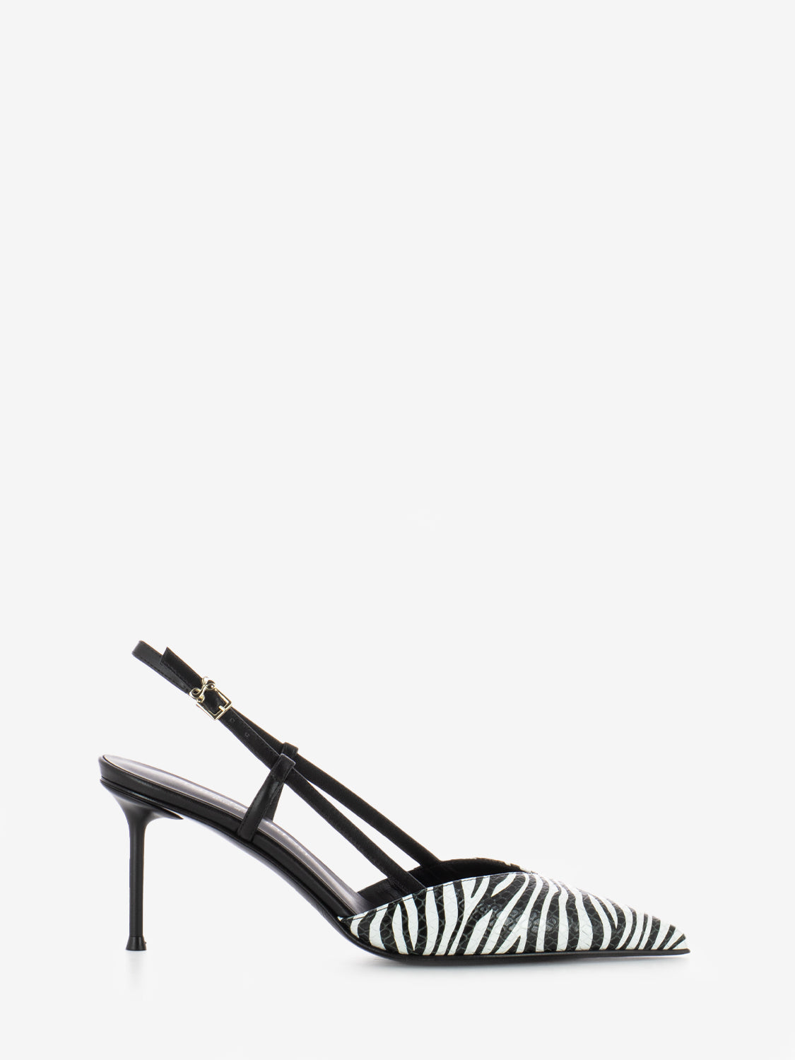 Décolleté Giulia zebra bianco / nero