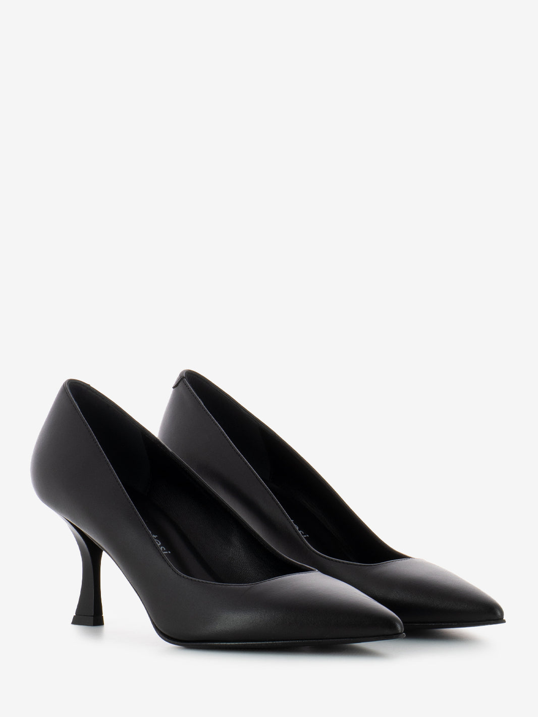 Décolleté Julia in pelle nero