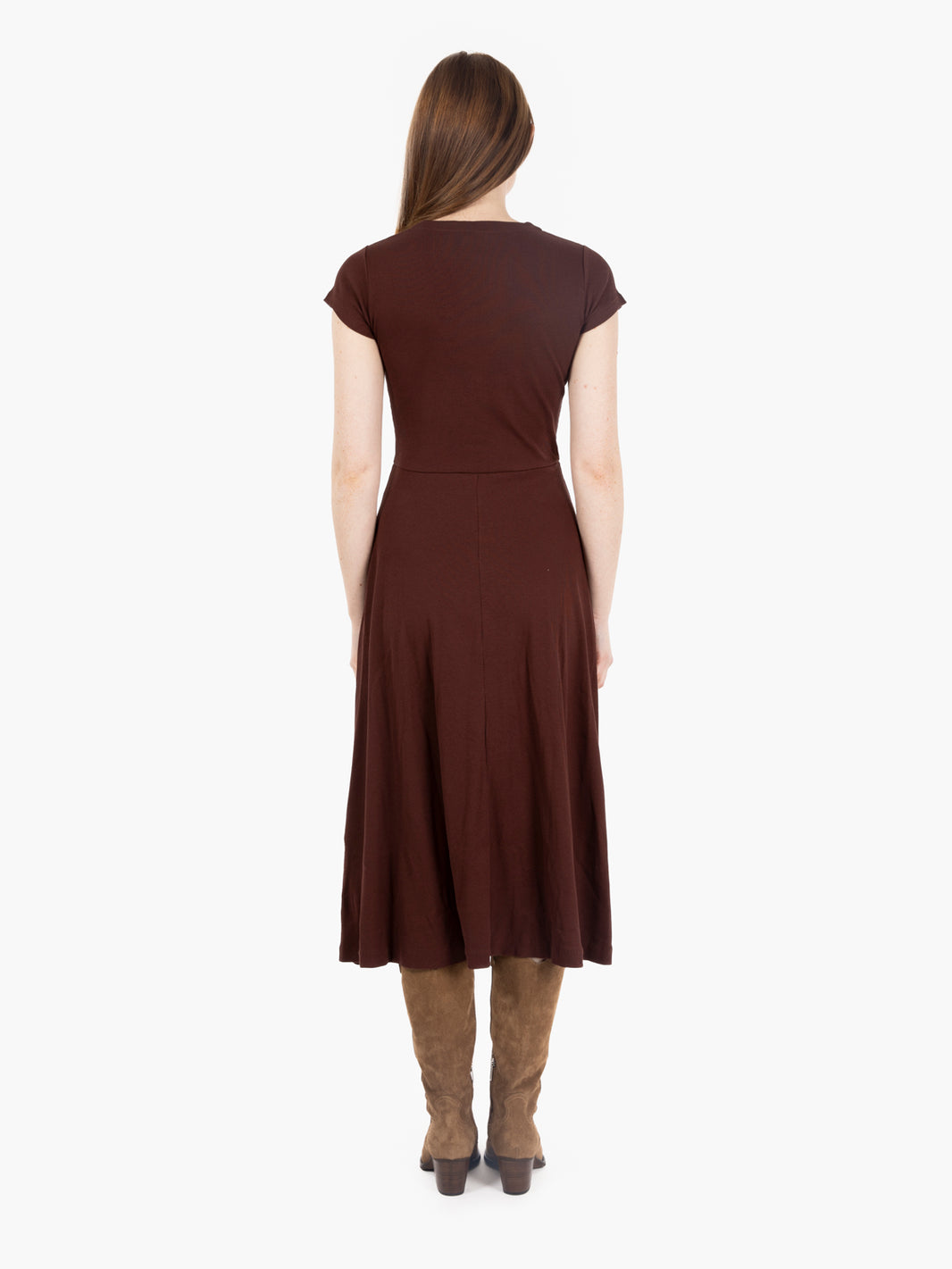 Abito Nea con bottoni burgundy