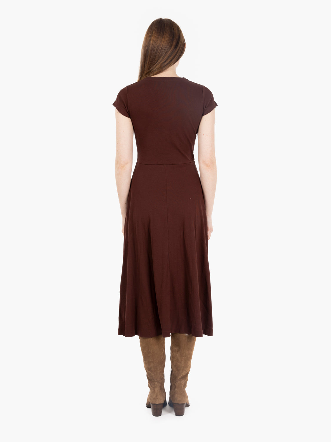 Abito Nea con bottoni burgundy
