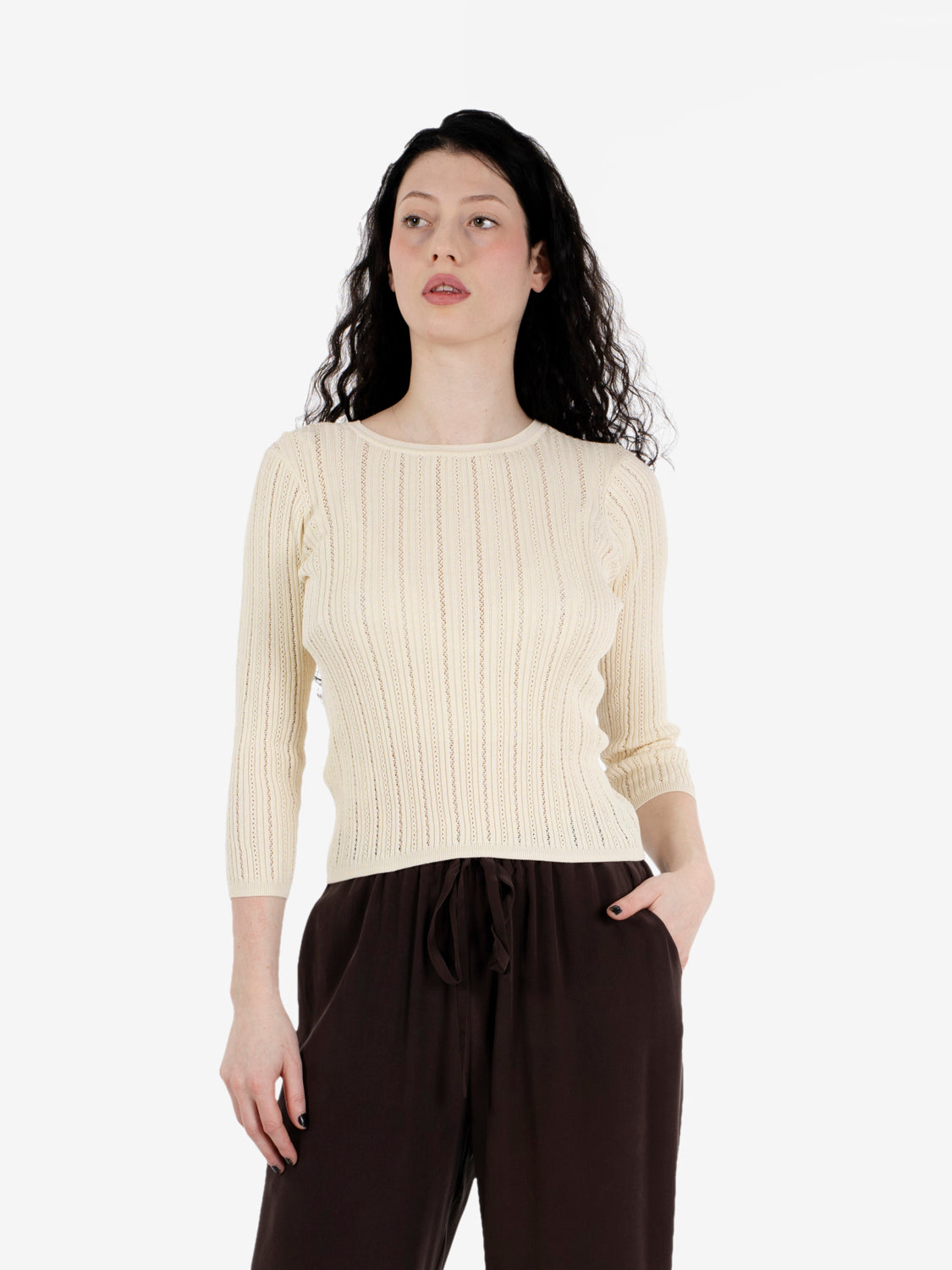 Alencar knitted jumper fleur de sel