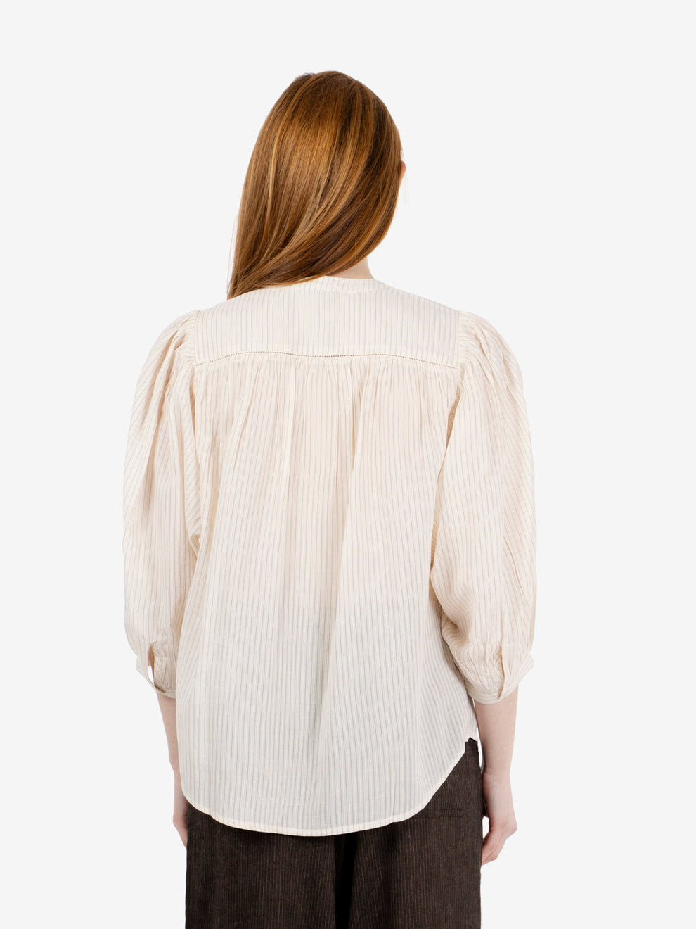 Blusa Savi a righe beige