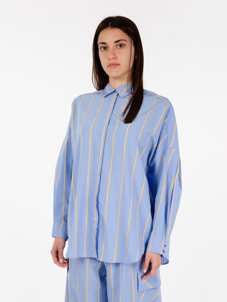 Camicia a righe Celona azzurro