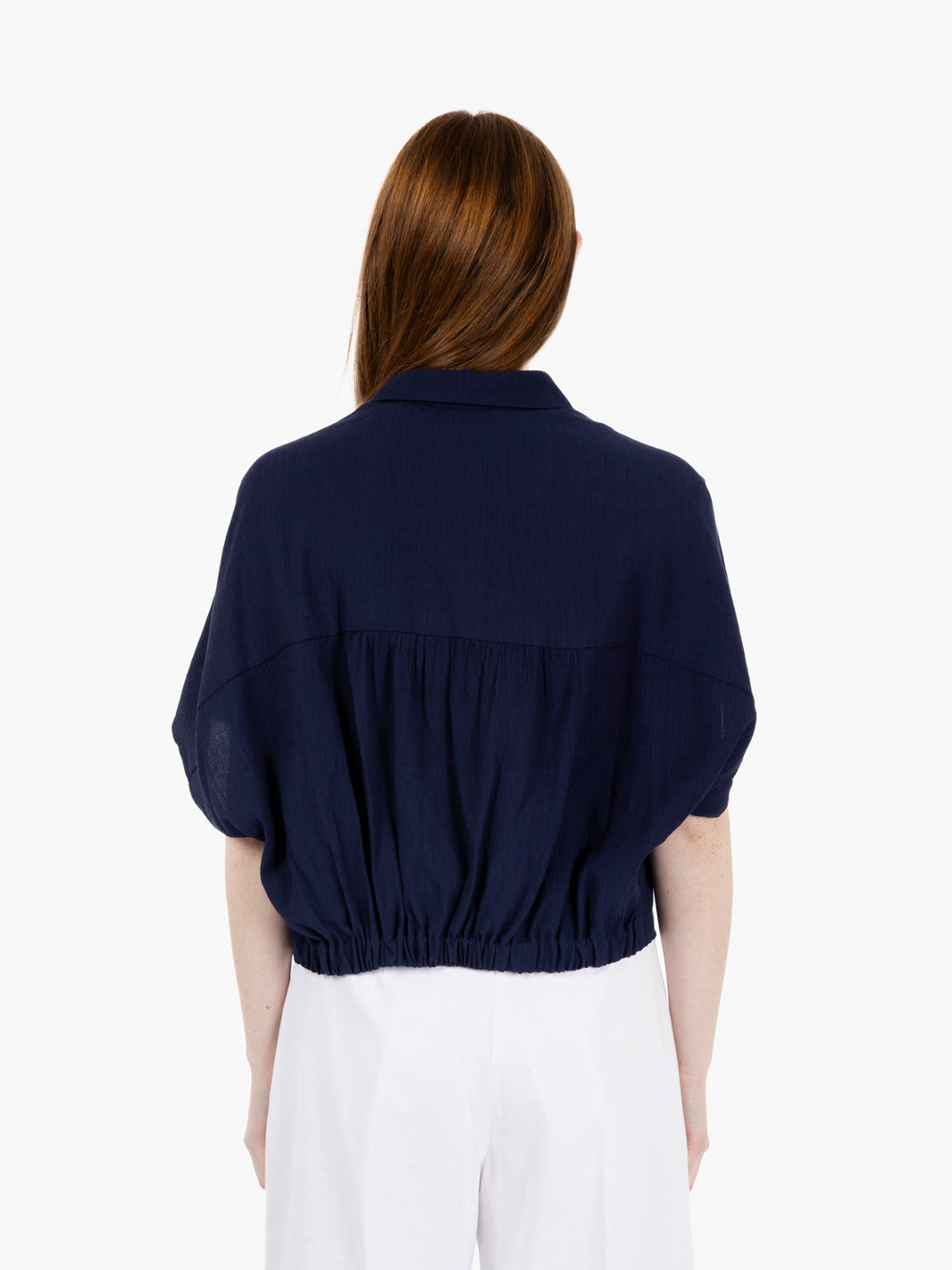 Camicia crêpe Alfassa bleu de Chine