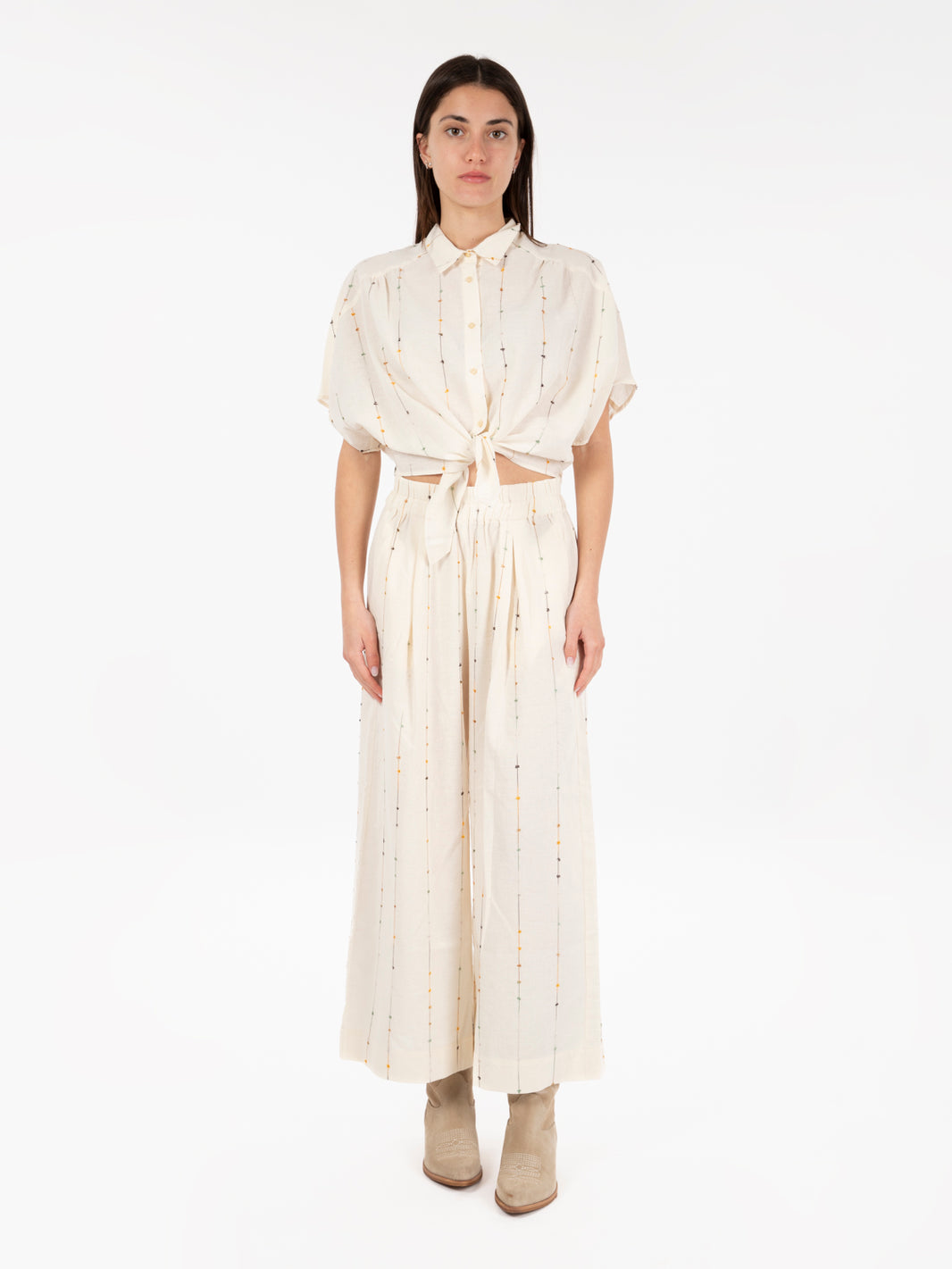 Camicia Alfassa fleur de sel off white
