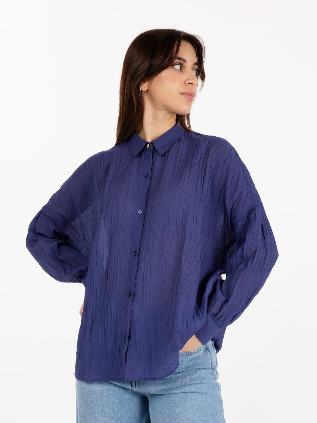 Camicia Botan clematis blue