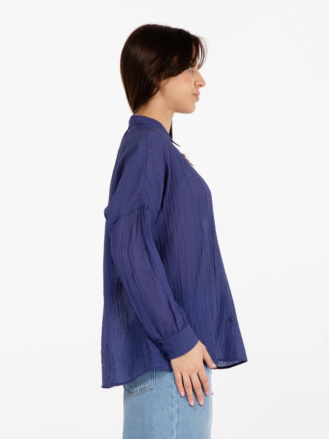 Botan clematis blue shirt