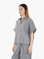 SESSUN - Camicia Della coutil blue