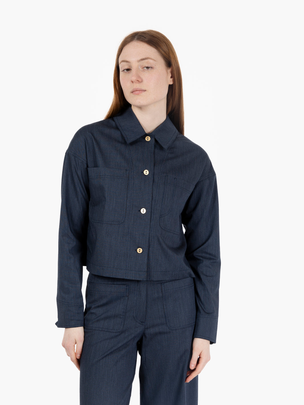 Camicia worker Notterei blue