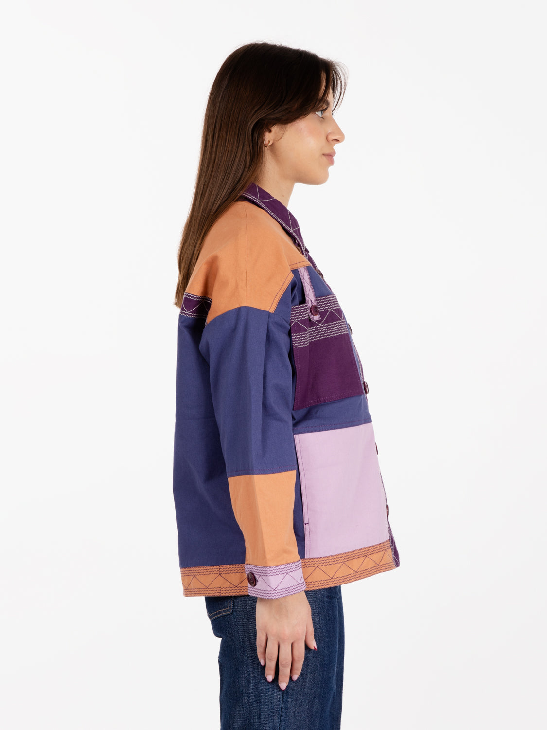 Giacca Alghero purple tan