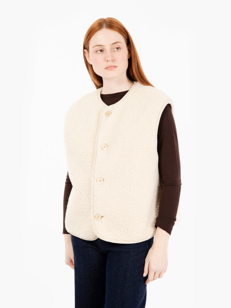 SESSUN - Gilet imbottito snowdonia sandcream