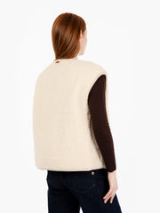 SESSUN - Gilet imbottito snowdonia sandcream