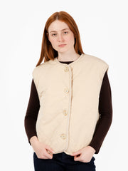 SESSUN - Gilet imbottito snowdonia sandcream