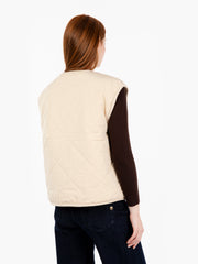 SESSUN - Gilet imbottito snowdonia sandcream