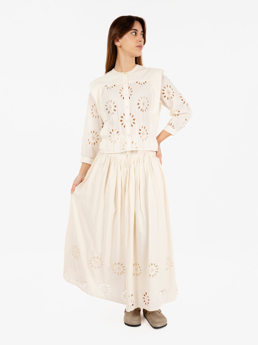 Halong skirt soleia fleur de sel beige
