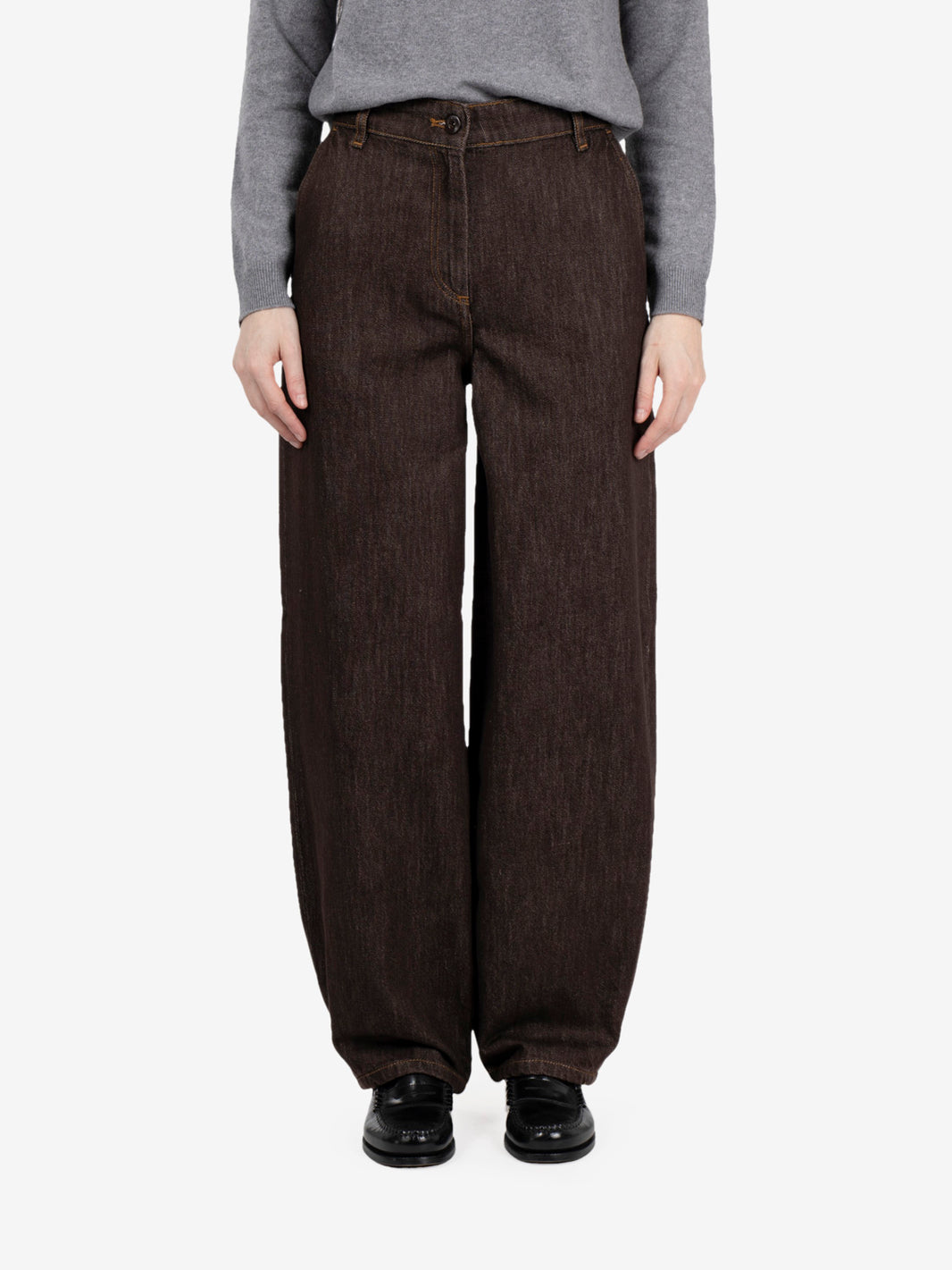 Jeans balloon brown