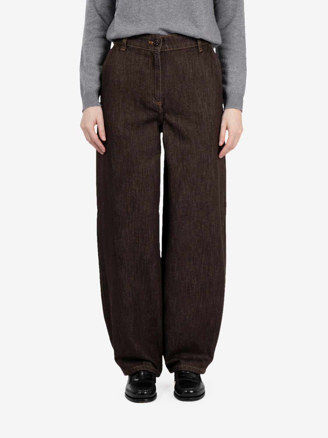Jeans balloon brown