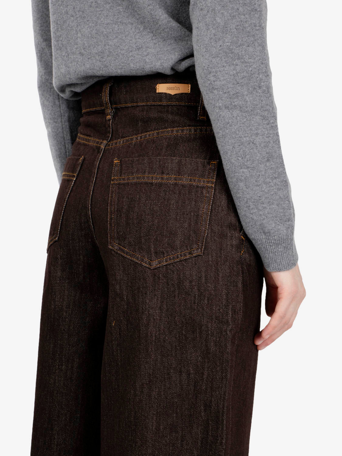 Jeans balloon brown