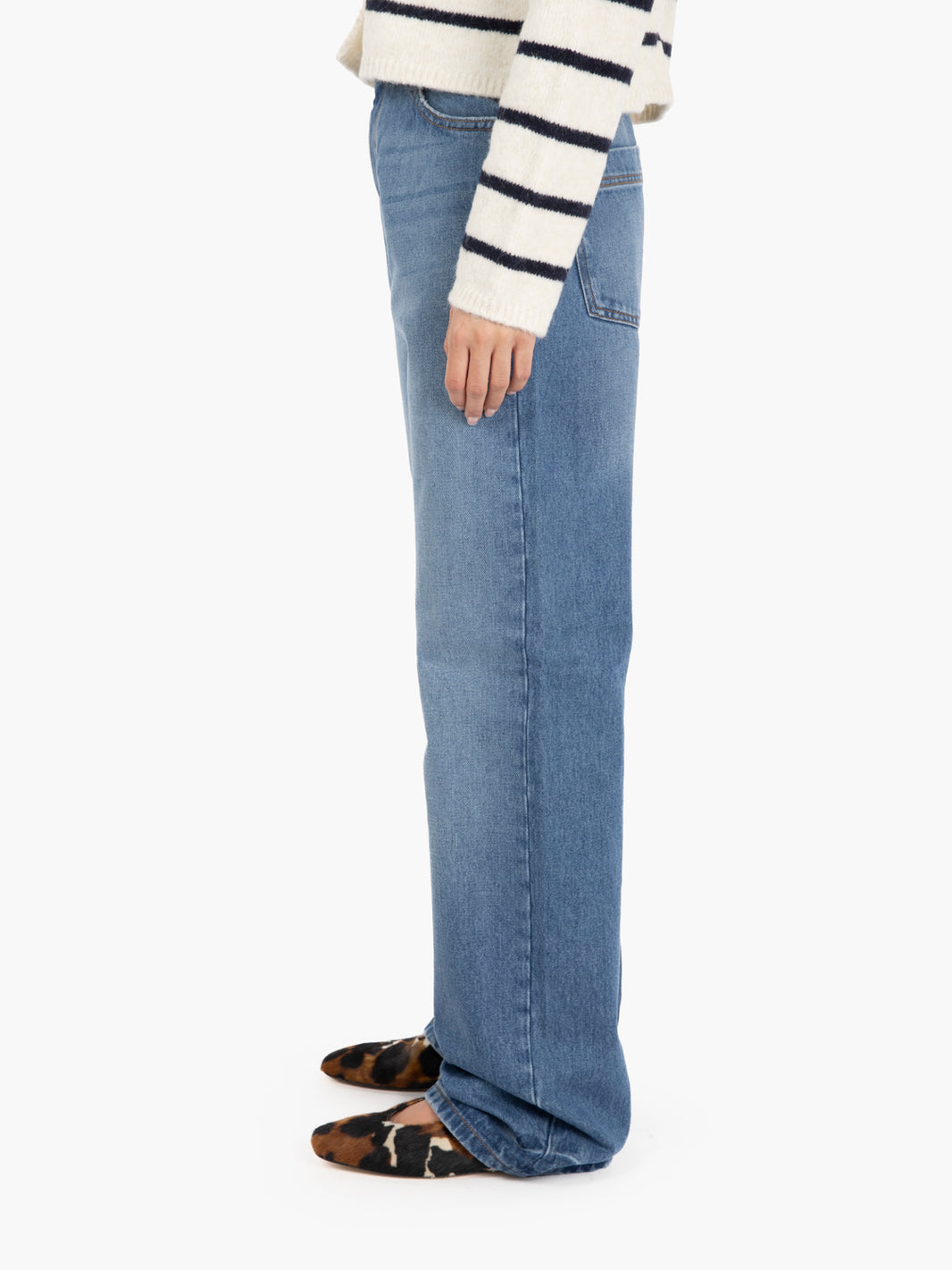 Jeans straight leg stone blue