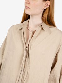 Liza striped shirt with tie dunegres