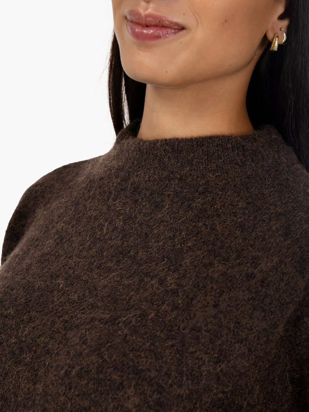 Wide mohair wood sweater