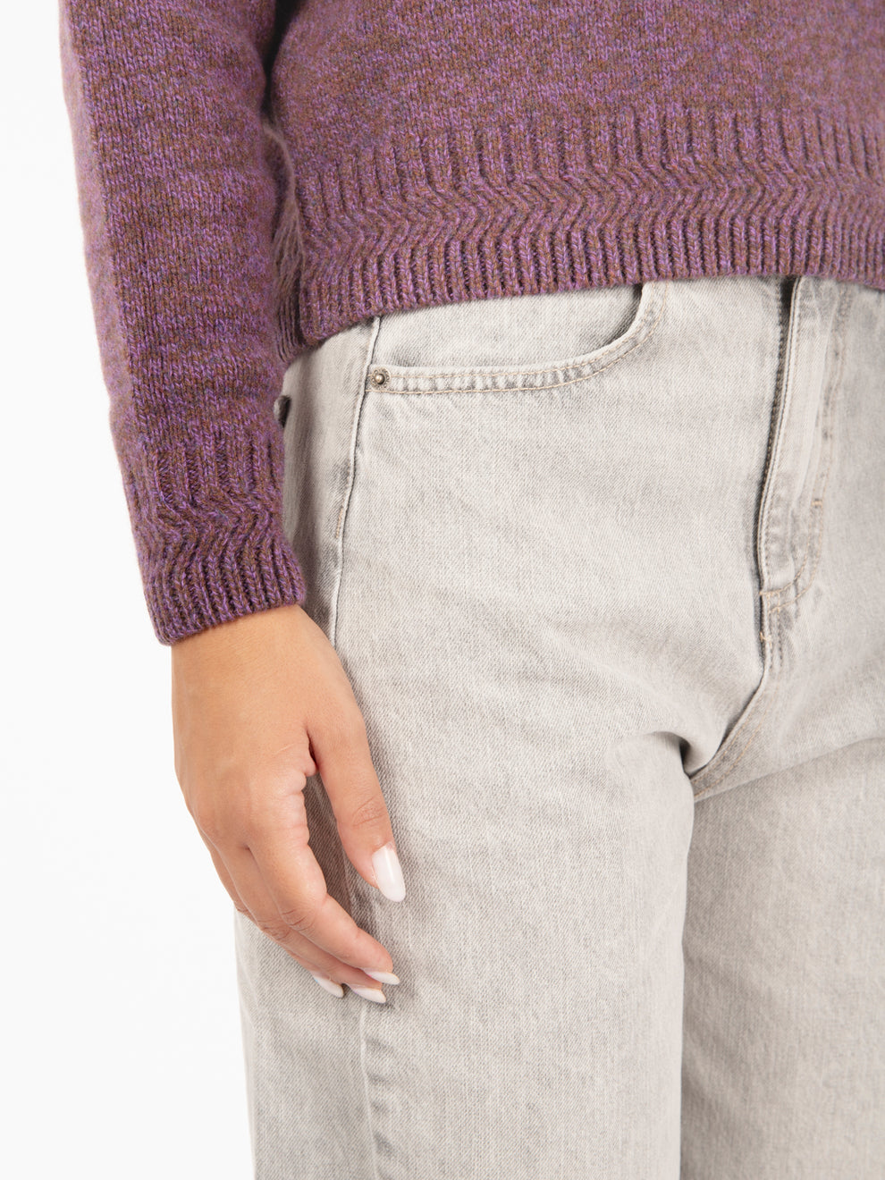 Maglione Silty stony violet