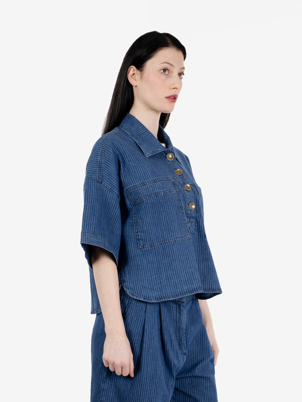 Newport denim shirt regate blue