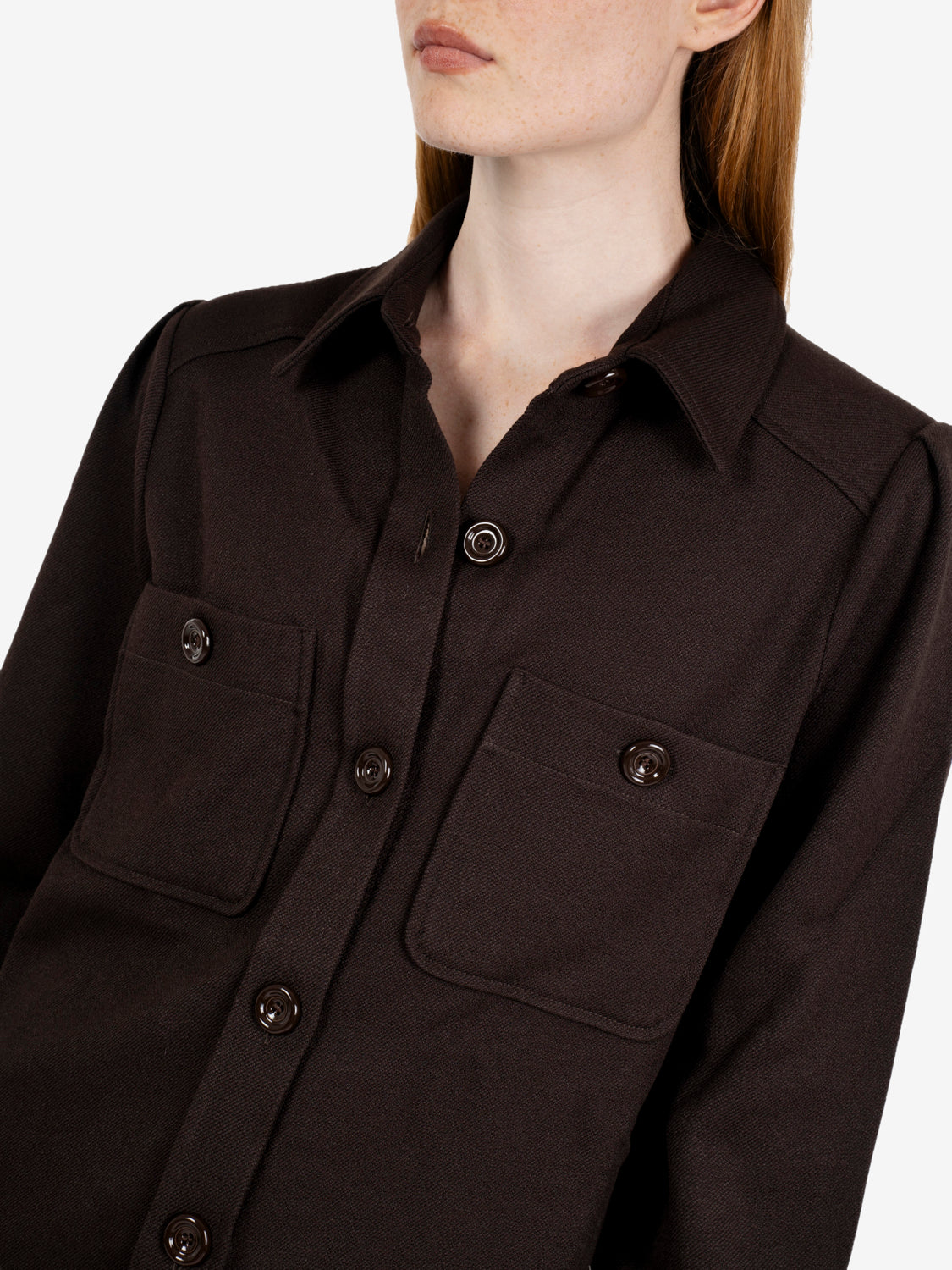 Overshirt with pockets ebene